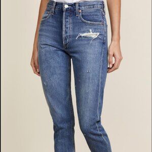AGOLDE Blue Jamie High -Rise Skinny XS